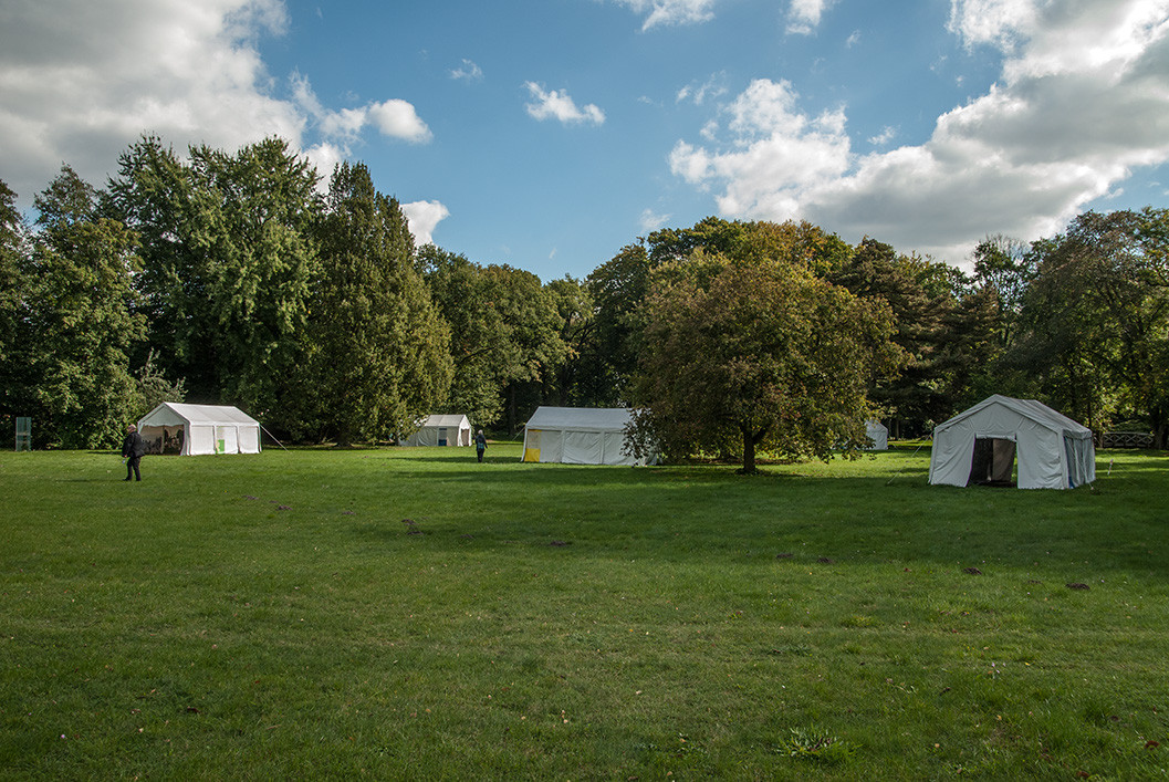 Pavillons der Sonderausstellung im Gutspark, Foto: Frey Aichele Team Berlin, Andreas Wolf 